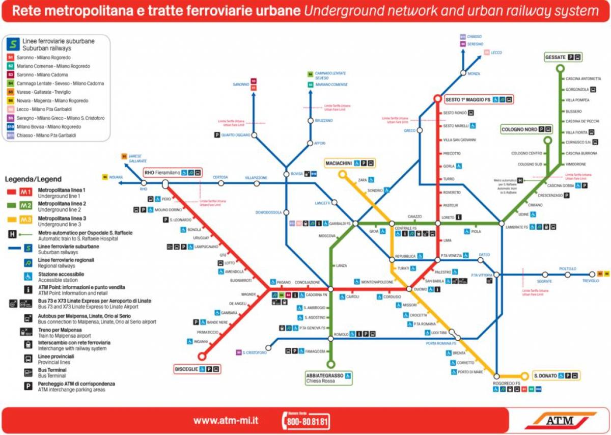 карта lampugnano автобусного вокзалу Мілана