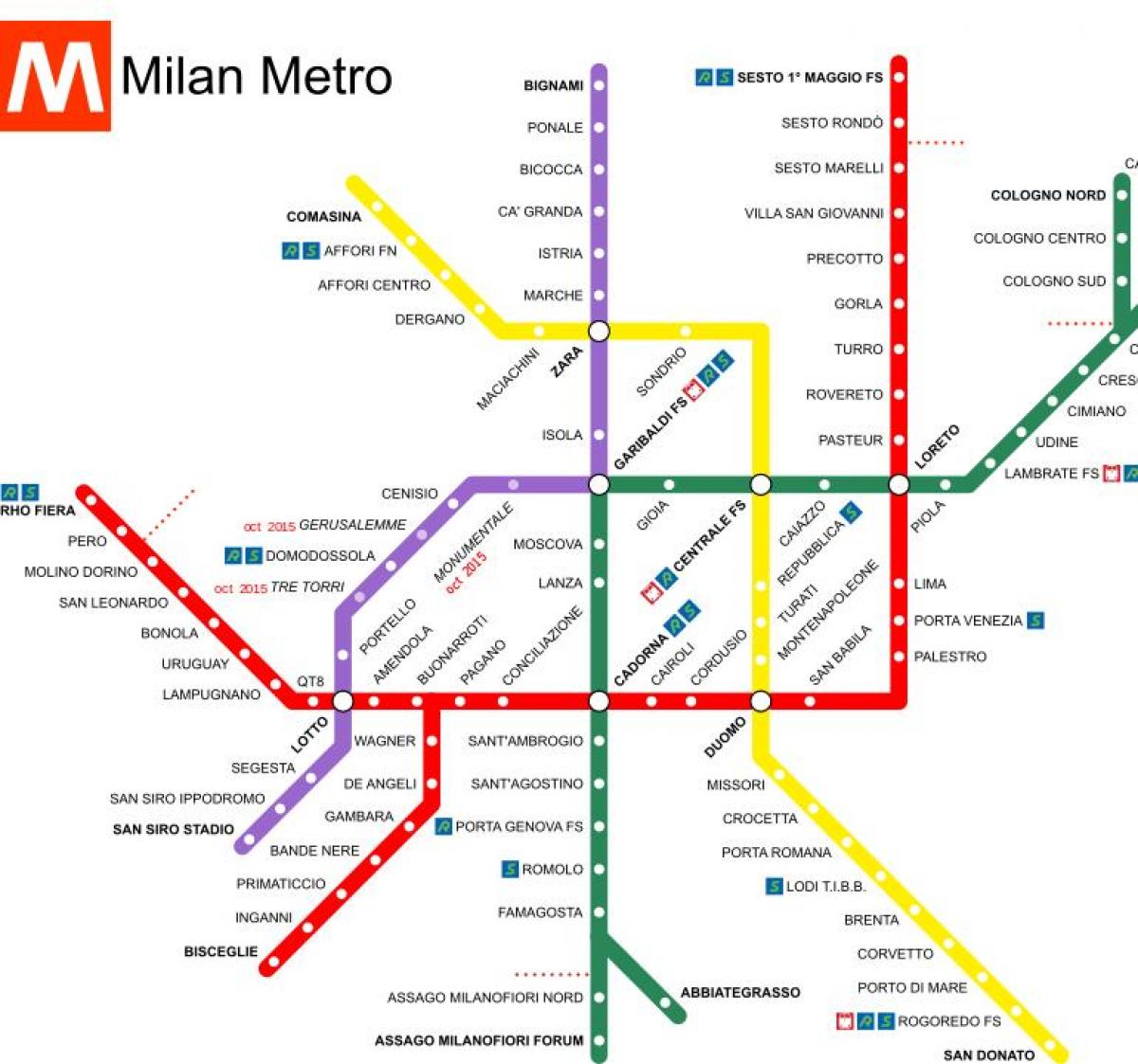 Мілан Італія залізничний вокзал карті