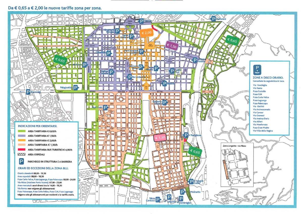 карта Мілана парковка 
