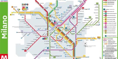 Карта станції Мілано Порта Гарібальді 