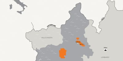 Карта Мілана та прилеглих містах