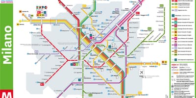 Мілано автобусної карті