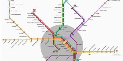 Карта транзиту Мілан 