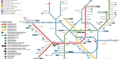 Карта lampugnano автобусного вокзалу Мілана