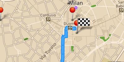 Карта Мілана в автономному режимі
