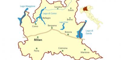 Карта Мілан, Ломбардія