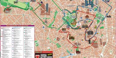 Карта Мілана автобусний маршрут 