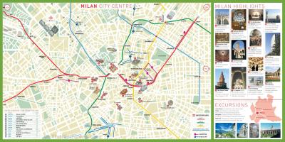 Пам'ятки Мілана на карті