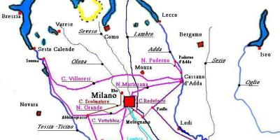 Карта Мілана Навільі район